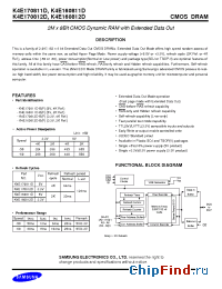 Datasheet K4E170811D manufacturer Samsung