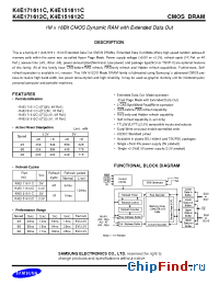 Datasheet K4E171612C manufacturer Samsung