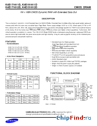 Datasheet K4E171612D manufacturer Samsung