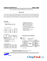 Datasheet K4E641611B-45 manufacturer Samsung