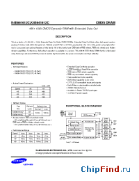 Datasheet K4E641612C-T50 manufacturer Samsung