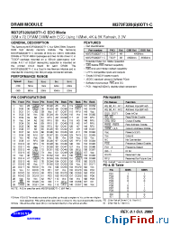 Datasheet K4E660412D-TC/L manufacturer Samsung