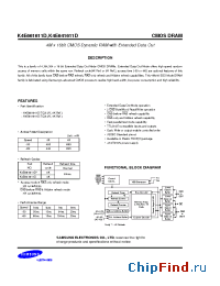 Datasheet K4E661611D manufacturer Samsung