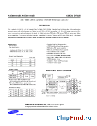 Datasheet K4E661612B-TC manufacturer Samsung