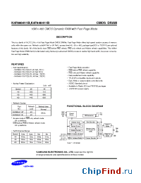 Datasheet K4F640411B manufacturer Samsung