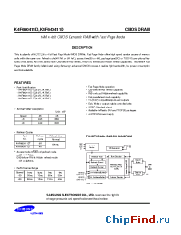 Datasheet K4F640411D manufacturer Samsung