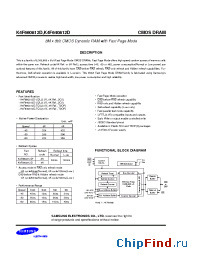 Datasheet K4F640812D-TC/L manufacturer Samsung