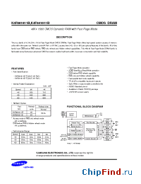 Datasheet K4F641611B manufacturer Samsung