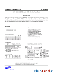 Datasheet K4F661611D manufacturer Samsung