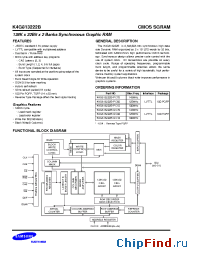Datasheet K4G813222B-PC70 manufacturer Samsung