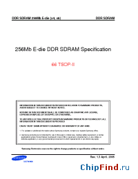 Datasheet K4H560838E-TCAA manufacturer Samsung