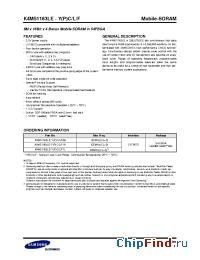 Datasheet K4M51163LE-YF1L manufacturer Samsung