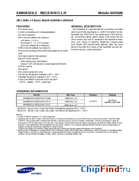 Datasheet K4M56323LE-ML1H manufacturer Samsung