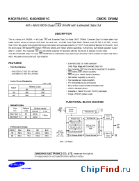 Datasheet K4Q160411C manufacturer Samsung