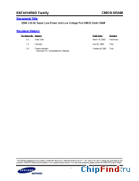 Datasheet K6F4016R6D-FF70 manufacturer Samsung