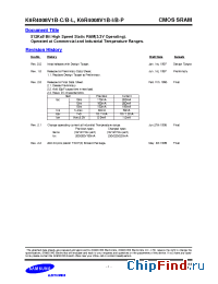 Datasheet K6R4008V1B-I15 manufacturer Samsung