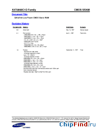 Datasheet K6T0808C1D-GB70 manufacturer Samsung