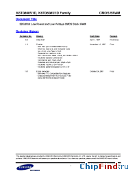 Datasheet K6T0808V1D-D manufacturer Samsung