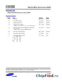 Datasheet K7B321825M-QC85 manufacturer Samsung
