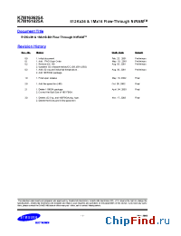 Datasheet K7N161801-QI13 manufacturer Samsung