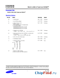 Datasheet K7N321801M manufacturer Samsung