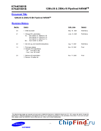 Datasheet K7N401809B-QC20 manufacturer Samsung