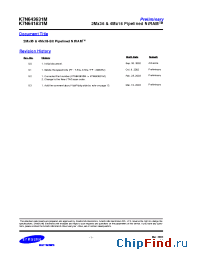 Datasheet K7N641831M-FC16 manufacturer Samsung