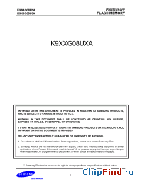 Datasheet K9WAG08U1A manufacturer Samsung