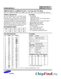 Datasheet KMM332F410CS manufacturer Samsung