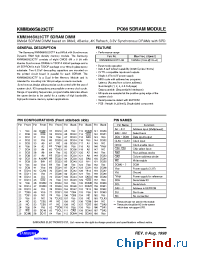 Datasheet KMM366S823CTF-G0 manufacturer Samsung