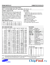 Datasheet KMM372C1600BS manufacturer Samsung