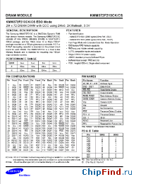 Datasheet KMM372F213CS manufacturer Samsung