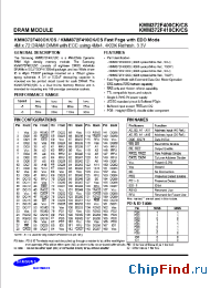 Datasheet KMM372F400CS manufacturer Samsung
