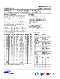 Datasheet KMM372V410CK manufacturer Samsung