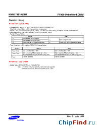 Datasheet KMM374S1623DT-GL manufacturer Samsung
