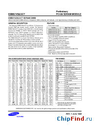 Datasheet KMM374S823CT-GH manufacturer Samsung