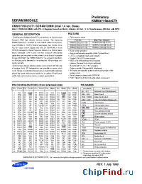 Datasheet KMM377S823CT1-GL manufacturer Samsung