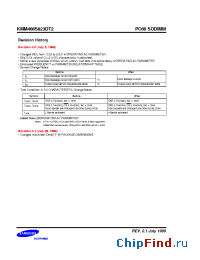 Datasheet KMM466S823DT2-F0 manufacturer Samsung