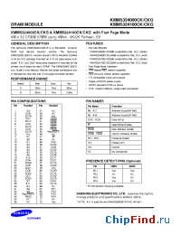 Datasheet KMM5324000CKG manufacturer Samsung