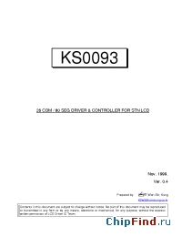 Datasheet KS0093 manufacturer Samsung