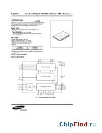 Datasheet KS0105 manufacturer Samsung