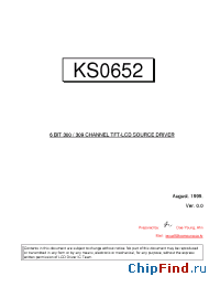 Datasheet KS0652 manufacturer Samsung