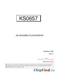 Datasheet KS0657 manufacturer Samsung