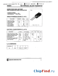 Datasheet KSA910 manufacturer Samsung
