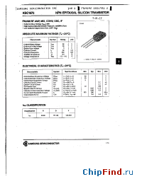 Datasheet KSC1675 manufacturer Samsung