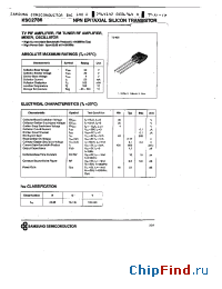 Datasheet KSC2786 manufacturer Samsung
