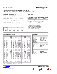 Datasheet M366F0404DT1-C manufacturer Samsung