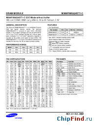 Datasheet M366F0884DT1-C manufacturer Samsung