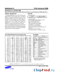 Datasheet M366S0823CTL-C10 manufacturer Samsung