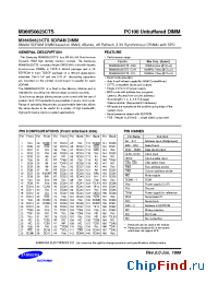 Datasheet M366S0823CTS-C1L manufacturer Samsung
